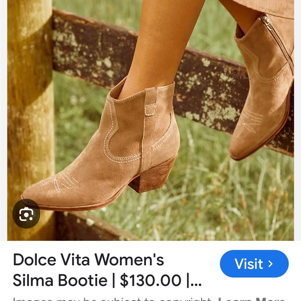 Dolce Vita Women's Suede Tan Booties
